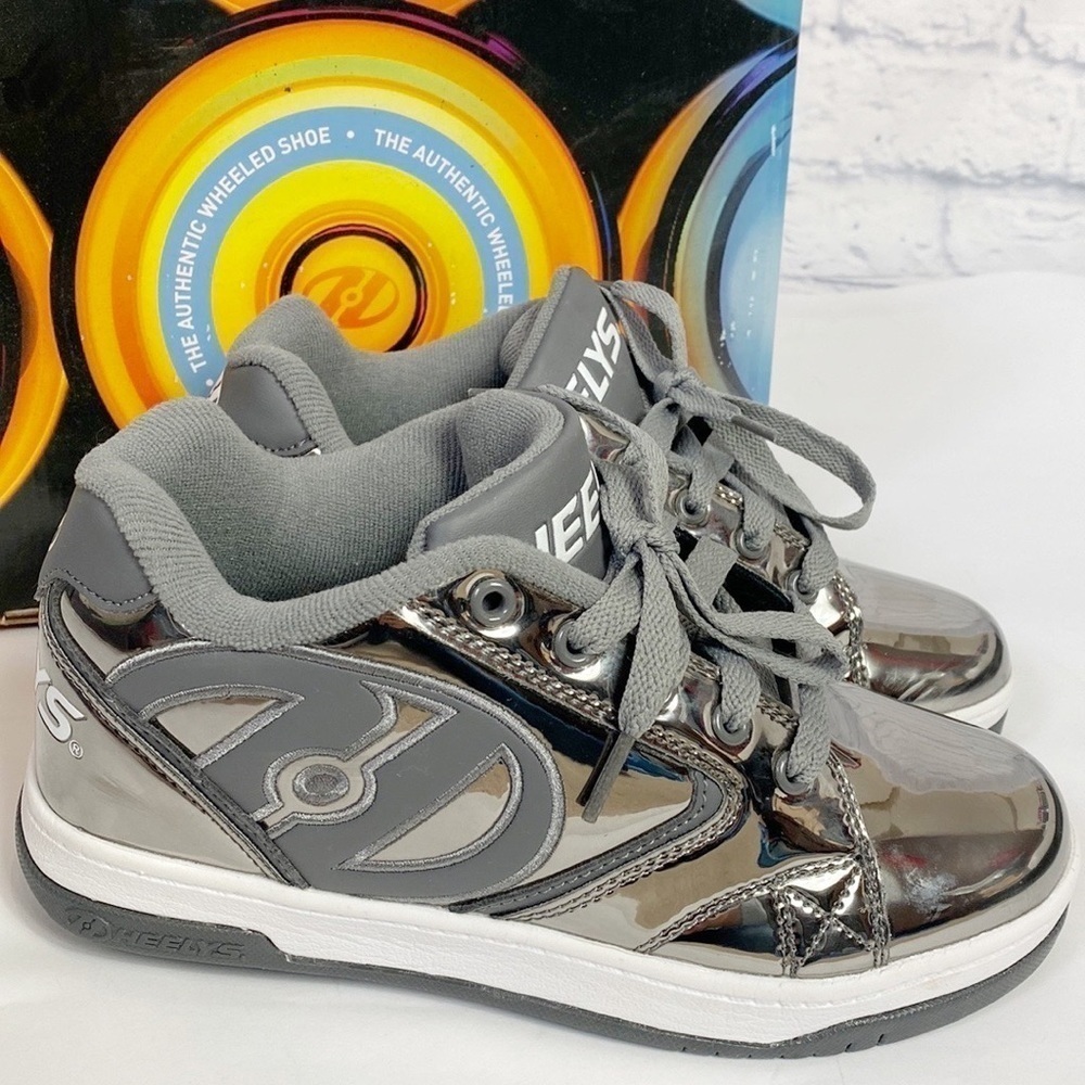 Heelys pewter wheeled sneakers